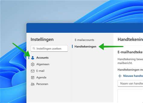 Infografiek: Handtekening opties in Windows Mail (afbeelding met vier opties: afbeelding, tekenen, digitaal certificaat, eformity)
