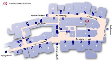 Plattegrond van het complex met Proosdij en Stromarkt