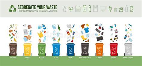 Scheiding materiaalopties infographic