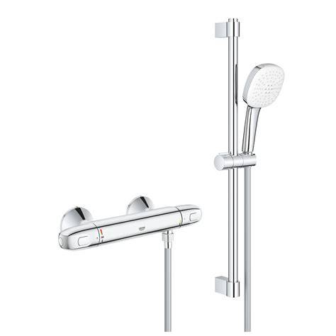 Grohe Grohtherm 1000 installatie en features infographic