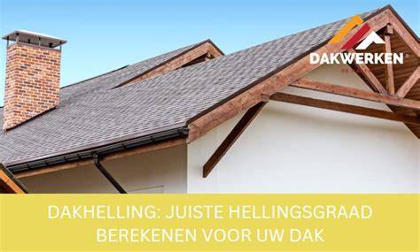 Diagram: cijfers en aanbevelingen dakhelling per dakbedekking