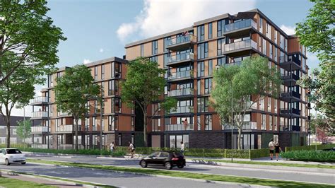 Illustratie van een gebouw met behoud van gevel en moderne nieuwbouw erachter