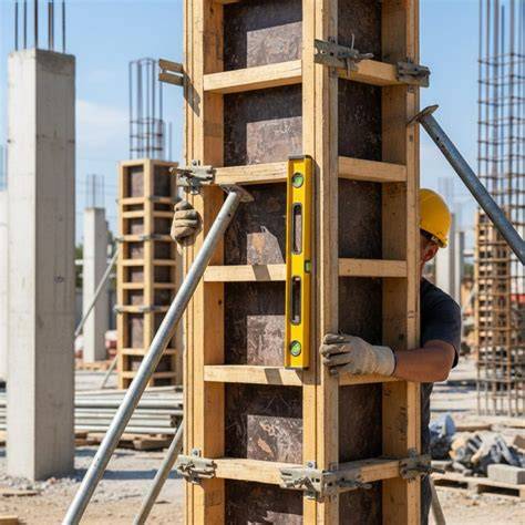 Diagram: beweging van beton in bekisting en ontluchting