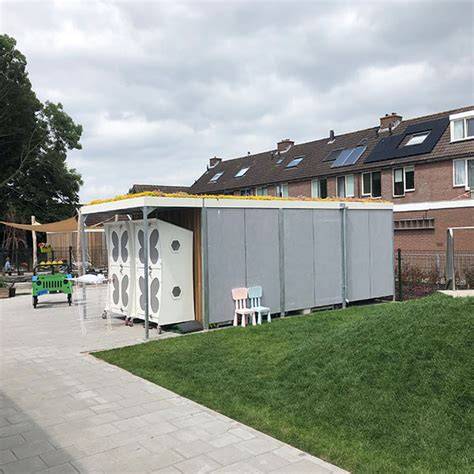 Showroomweergave met verschillende wandbekledingen