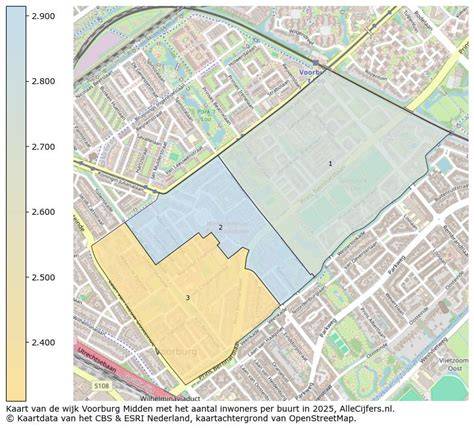Kaart met Voorburg en omliggende wijken voor snelle loodgietersdiensten