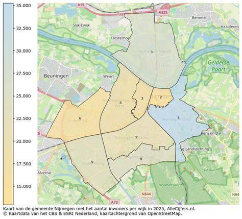 Online kaart met informatie over PHS Nijmegen
