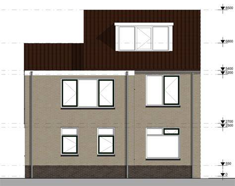 Bouwtekening gevelrenovatie Vaassen