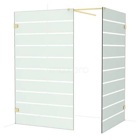 Afbeelding: 120x90 cm hoekopstelling met glazen wanden en Nano-coating