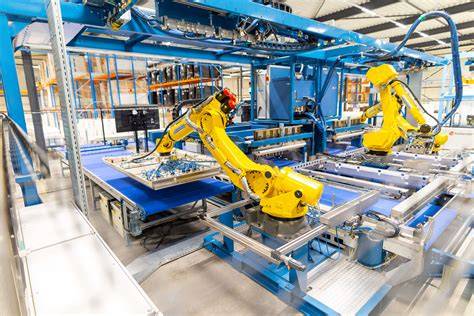 productielijn en team van U-Tube Systems in fabriek