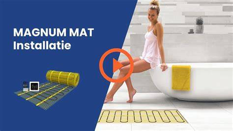 MAGNUM Mat installatie over bestaande tegelvloer
