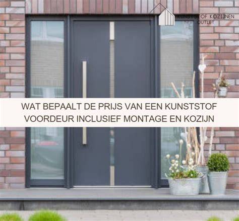 Infographic: kostenraming voordeur inclusief kozijn en montagemogelijkheden
