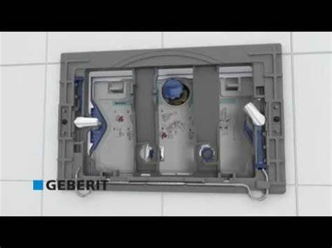 Infographic: werking van doorstroombegrenzer in Geberit inbouwreservoir