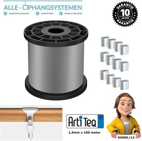 Vergelijkende foto’s van ophangsystemen: slobgaten, staaldraad, kabelgoot, magneten