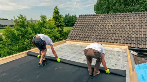 EPDM dakbedekking infographic: één-naadloze-folie vs. traditioneel dakleer