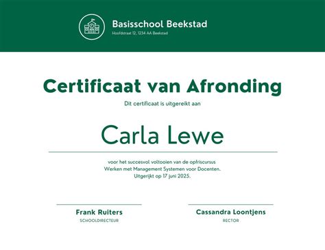 Certificaat en garantieoverzicht Festool