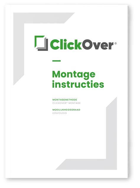 Infografiek: Overzicht voordelen en stappen ClickOver® montage