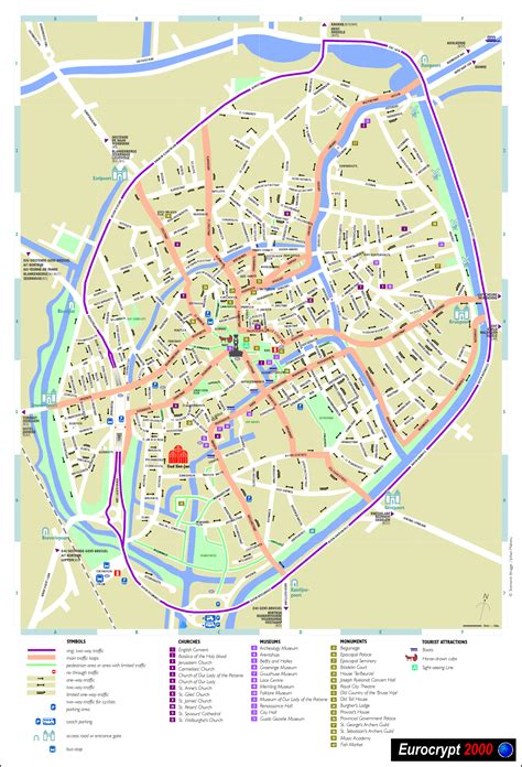 Brugge kaart met top luxe hotels