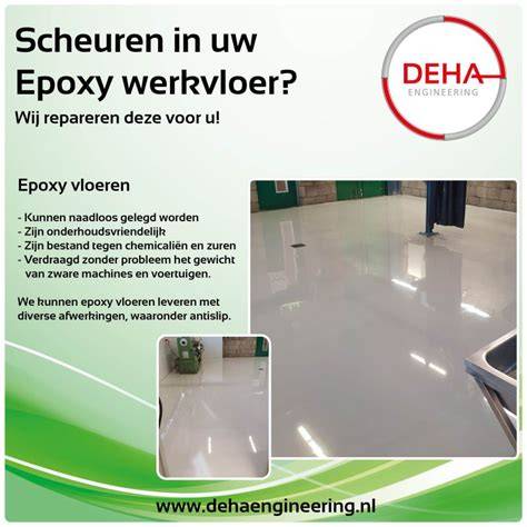 Schema: installatieproces epoxyvloer horeca