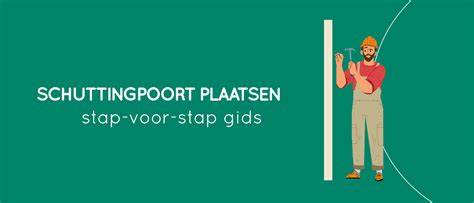 Infographic: Stappenplan plaatsen schuttingdeur en golfplaten