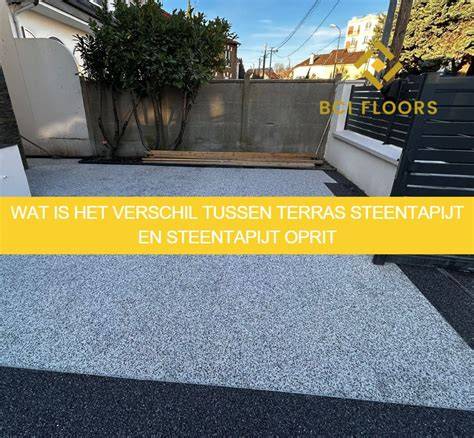 Steentapijt en terrazzo voorbeelden