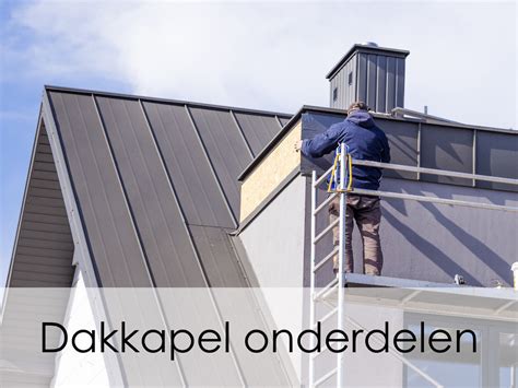 Exploded view van de onderdelen van een dakkapel.