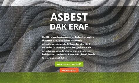Infographic over de verbodsdatum van asbest in Nederland en Europa