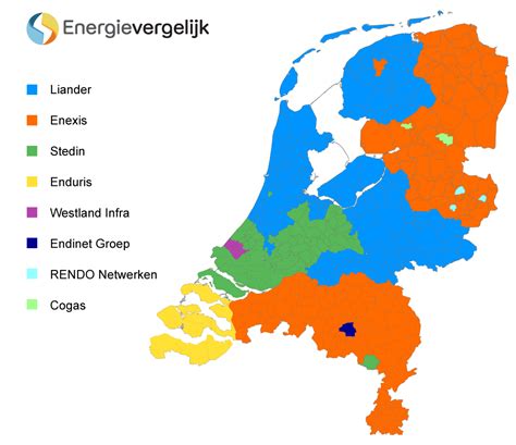 Kaart: Overzicht van leveranciers en regionale dekking
