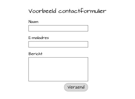 Een contactformulier of knop voor offerteaanvraag