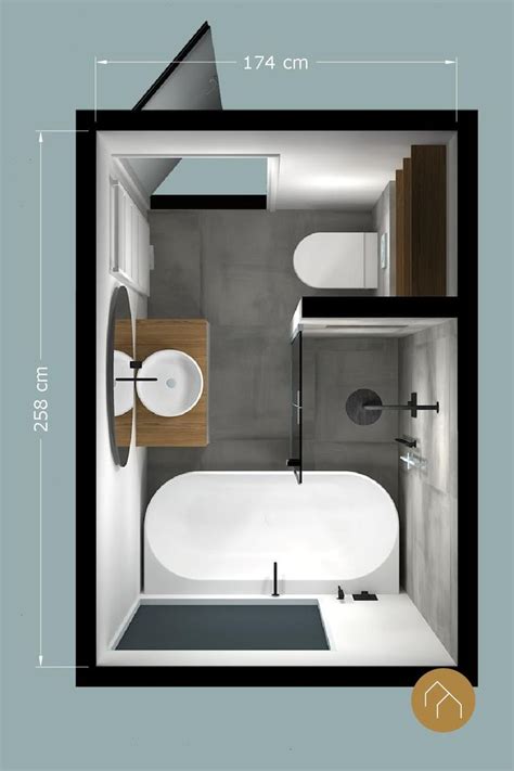Infographic: slimme indeling kleine badkamer met zwevend meubilair en douchewand