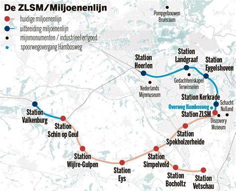 Detailkaart: Tracé van ruwwatertransportsysteem