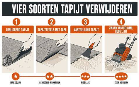 Diagram van warmtedoorlaatweerstand bij tapijt en ondervloer