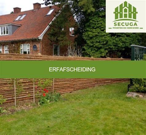Infographic: overzicht van erfafscheiding regels (hoogte, plaatsing, verdeling kosten)
