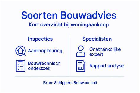 Infographic overzicht van bouwadvies en projectmanagementprocessen