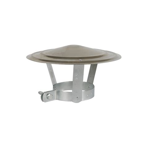 Afbeelding van een verzinkte regenkap met diameter 105/111 mm