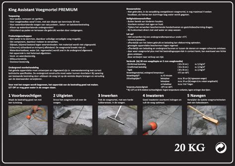 Infographic over Fundi King® fundering en King-Assist voegmiddel Premium Grijs