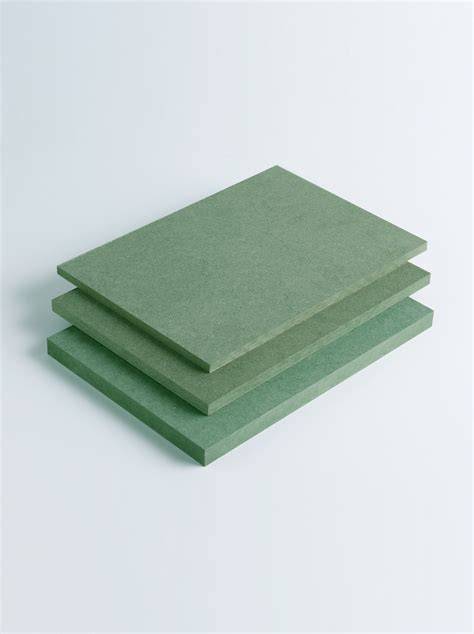 Infographic: Vergelijking MDF-varianten (E1, Vochtwerend V313, Brandvertragend, Ecologisch)