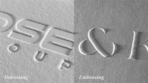 Vergelijkende afbeelding: standaard embossing vs embossed-in-register