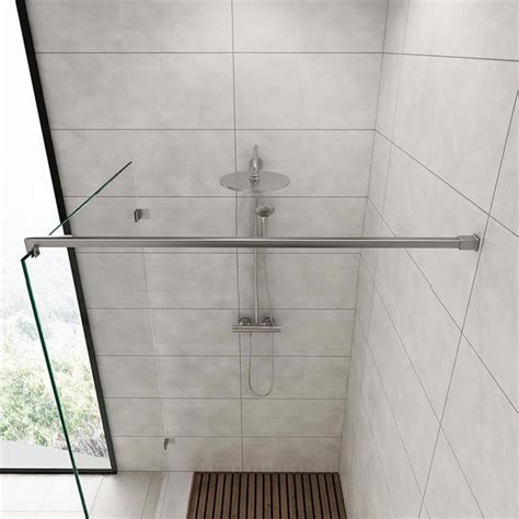 Schema: Montageopties voor douchewand en stabilisatiestang