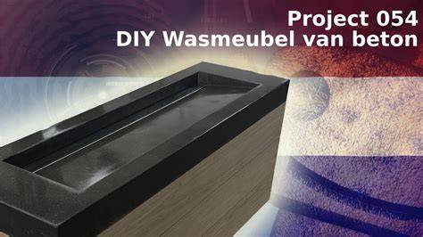 Illustratie: malbouw voor een betonnen wasbak