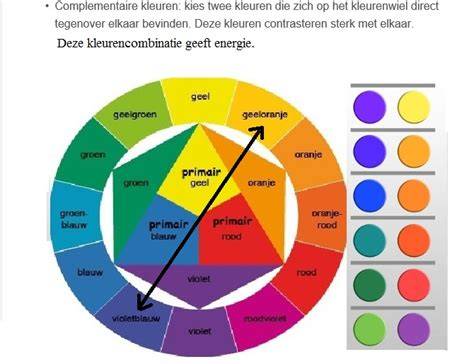 Kleurenschema en combinatie voorbeelden