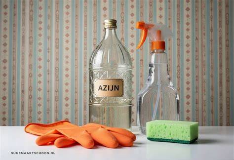Azijn- en baking-soda methode voor wollen tapijt infographic