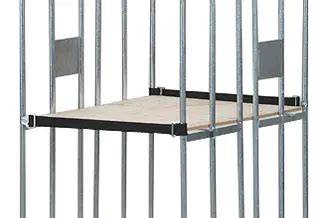 Afbeelding: Legbord 750x720x10 mm in antidiefstal rolcontainer