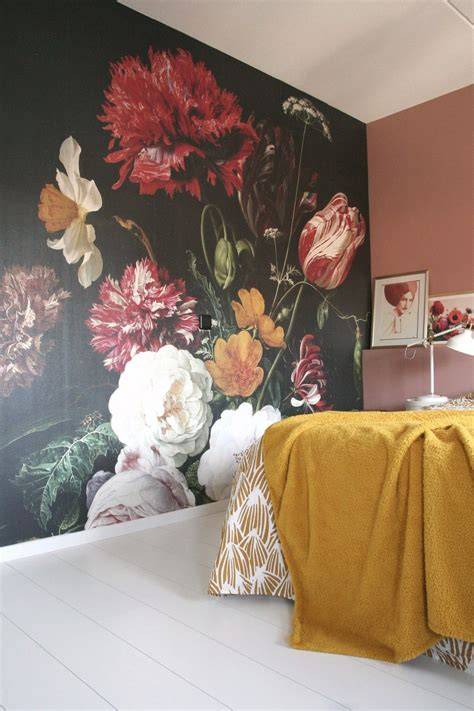 Bloemenbehang slaapkamer inspiraties