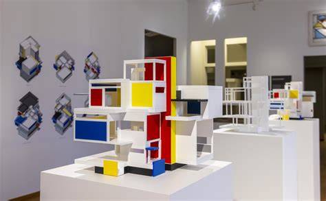 Infographic over de combinatie kunst en architectuur in het werk van Rick