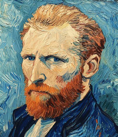 Portret van Rick als kunstenaar met palette