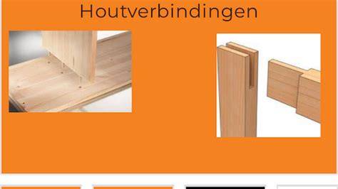 Schema: Verlijmingsprocessen en drukpassingen voor verschillende houtverbindingen