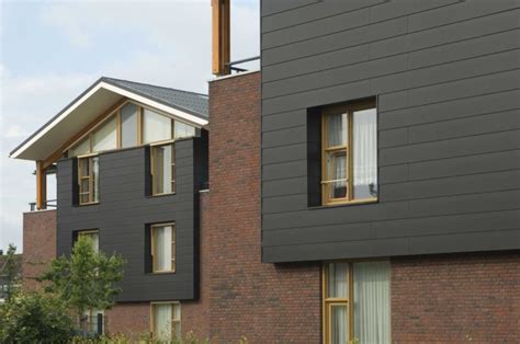 Foto: Gevelbekleding met Trespa Izeon en Meteon in verschillende kleuren