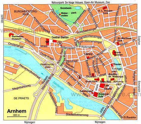 Kaart van Arnhem met parketrenovatiezones