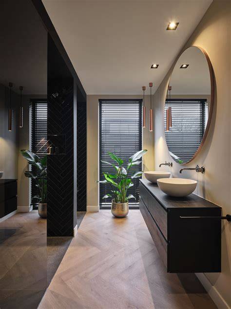 Donkere tinten keuken badkamer