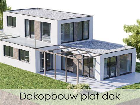 Grafiek: kostenraming dakopbouw op plat dak per type